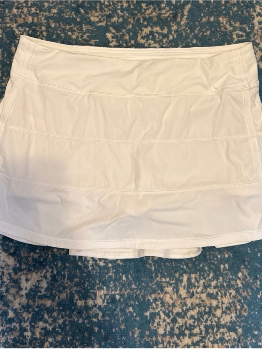 lululemon athletica White Athletic Skirt with Built-In Shorts